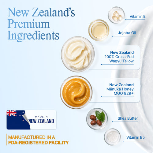 New Zealand Wagyu Tallow & Manuka Honey MGO 829+ Hydrating Moisturizer